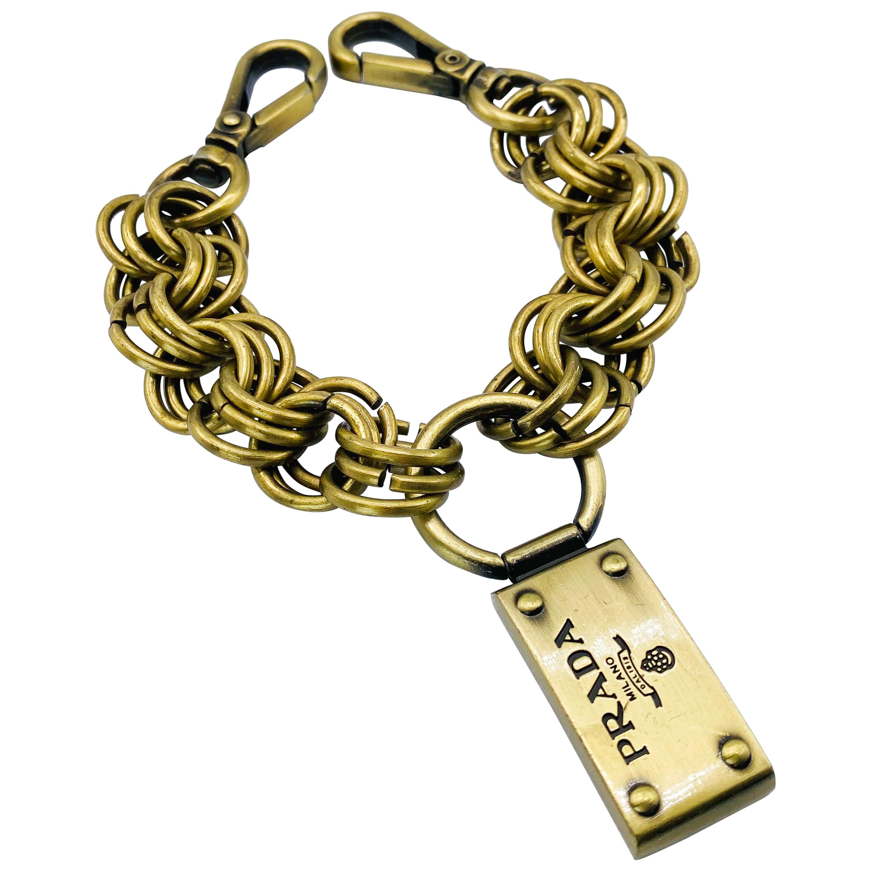 PRADA Bracelet Y2K at 1stDibs | prada bracelet charms