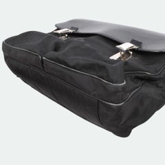 Prada Briefcase Men Bag Leather Nylon Size M