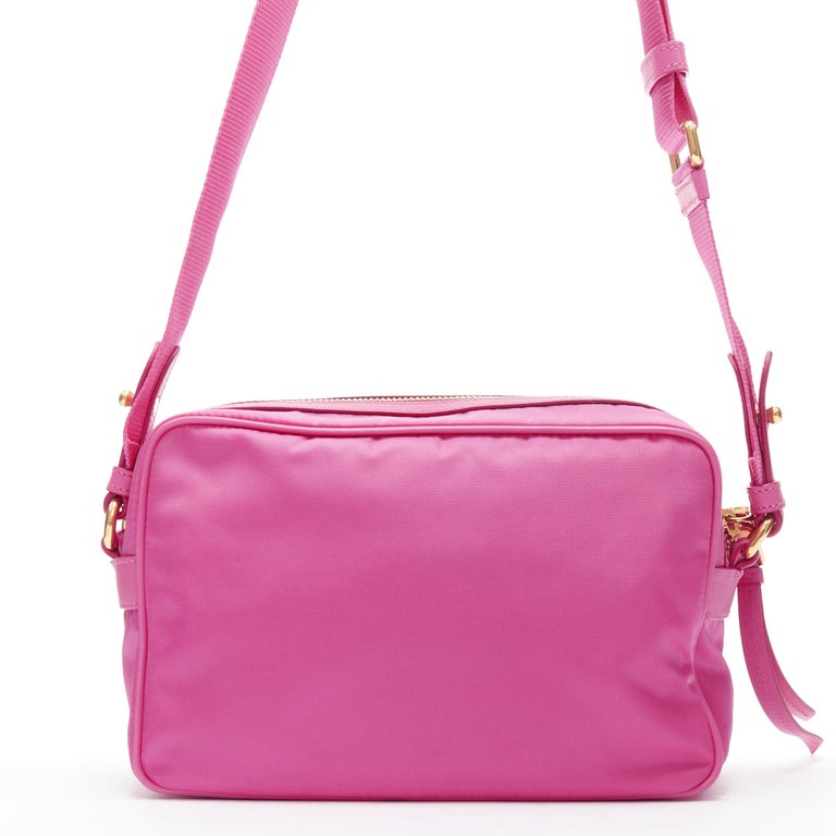 Prada Shiny Light Calf Rosa Pink Cross Body Bag 1BH173 – Queen Bee