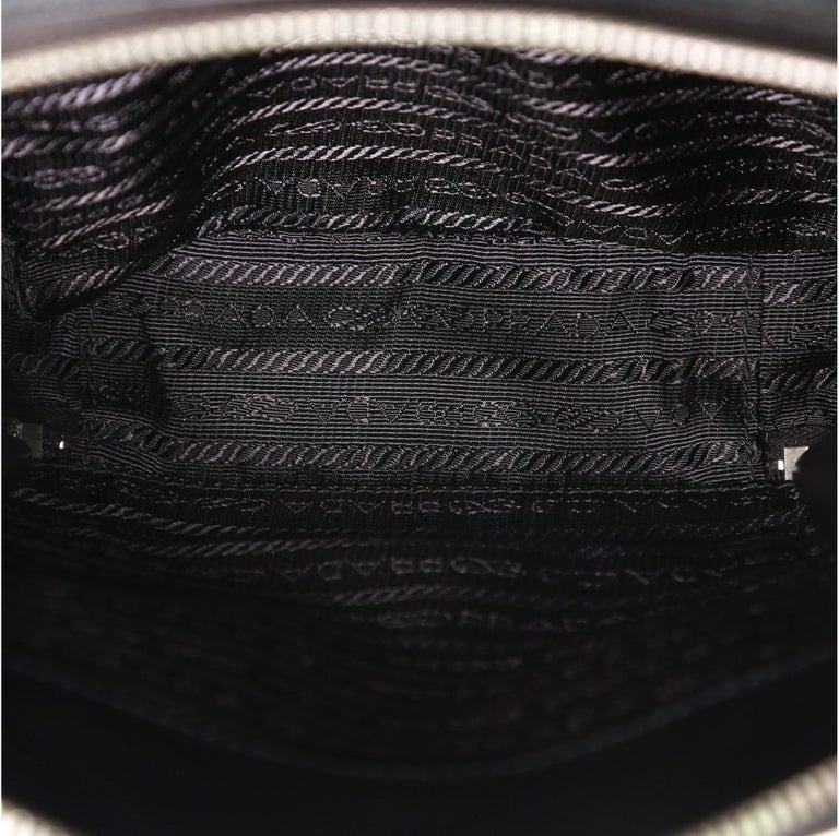 Black Medium Prada Brique Saffiano Leather Bag