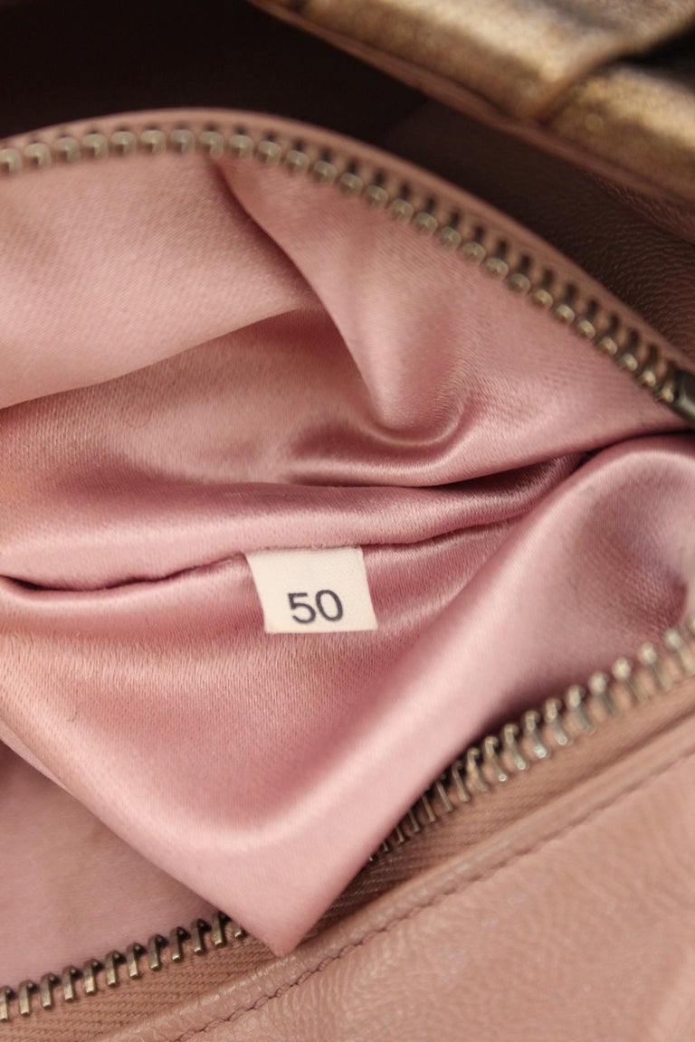 Prada Bronze Leather Flap Shoulder Bag 2000s For Sale at 1stDibs