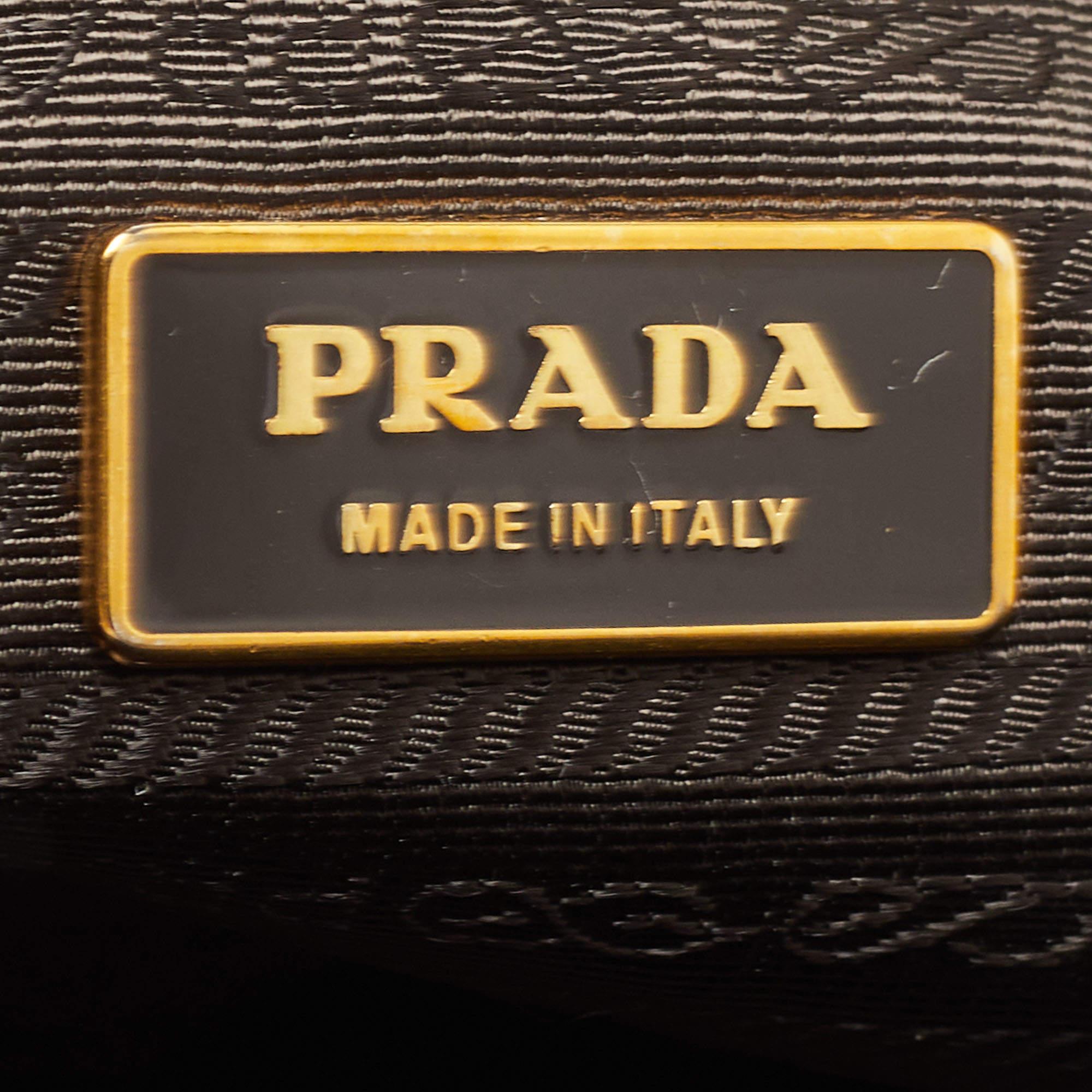 Prada Bronze Leather Frame Satchel 12