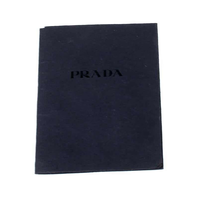 Prada Brown/Black Saffiano Lux Leather Medium Tote 3