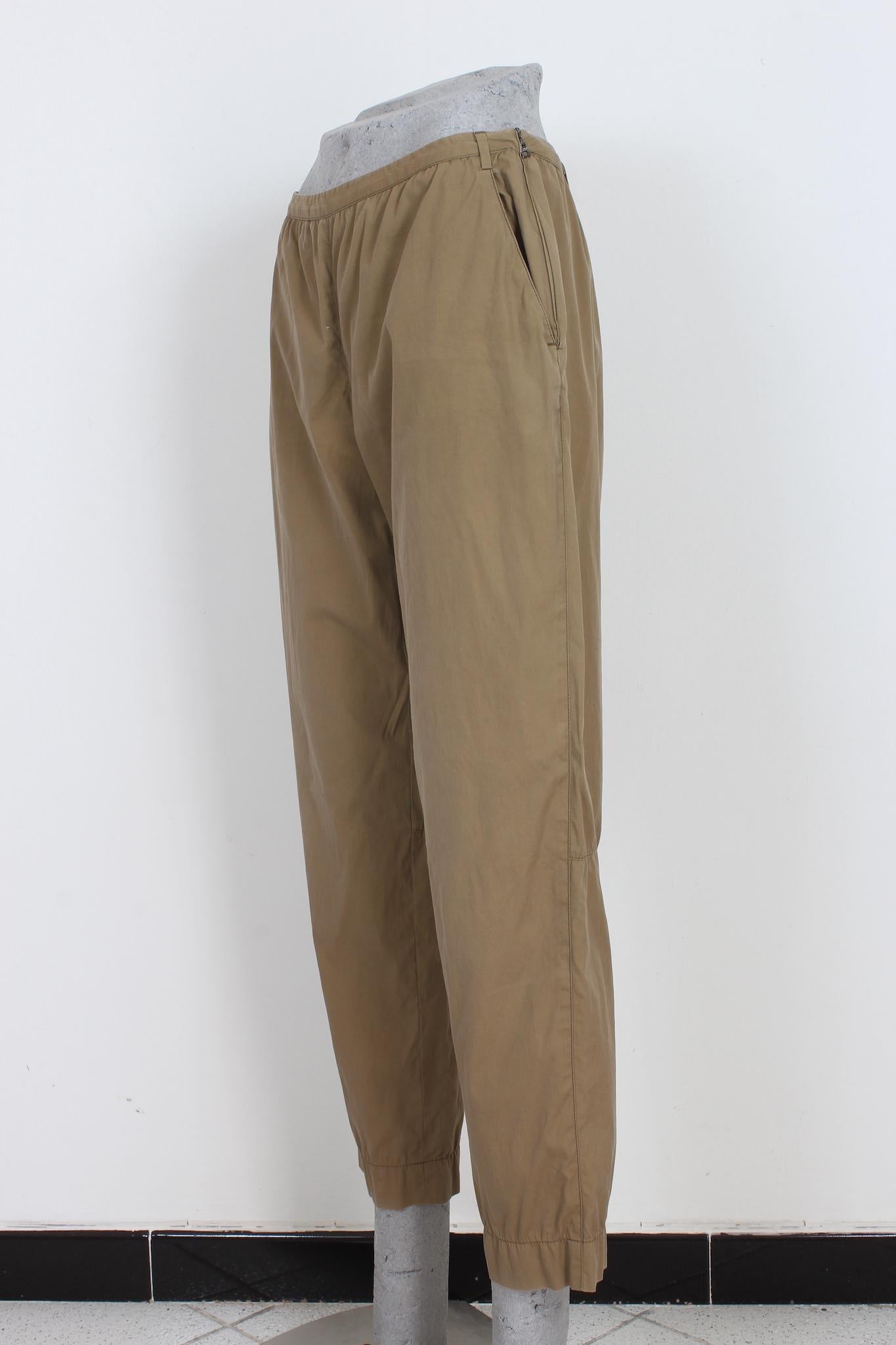 Prada Brown Cotton Vintage Capri Pants 90s 1