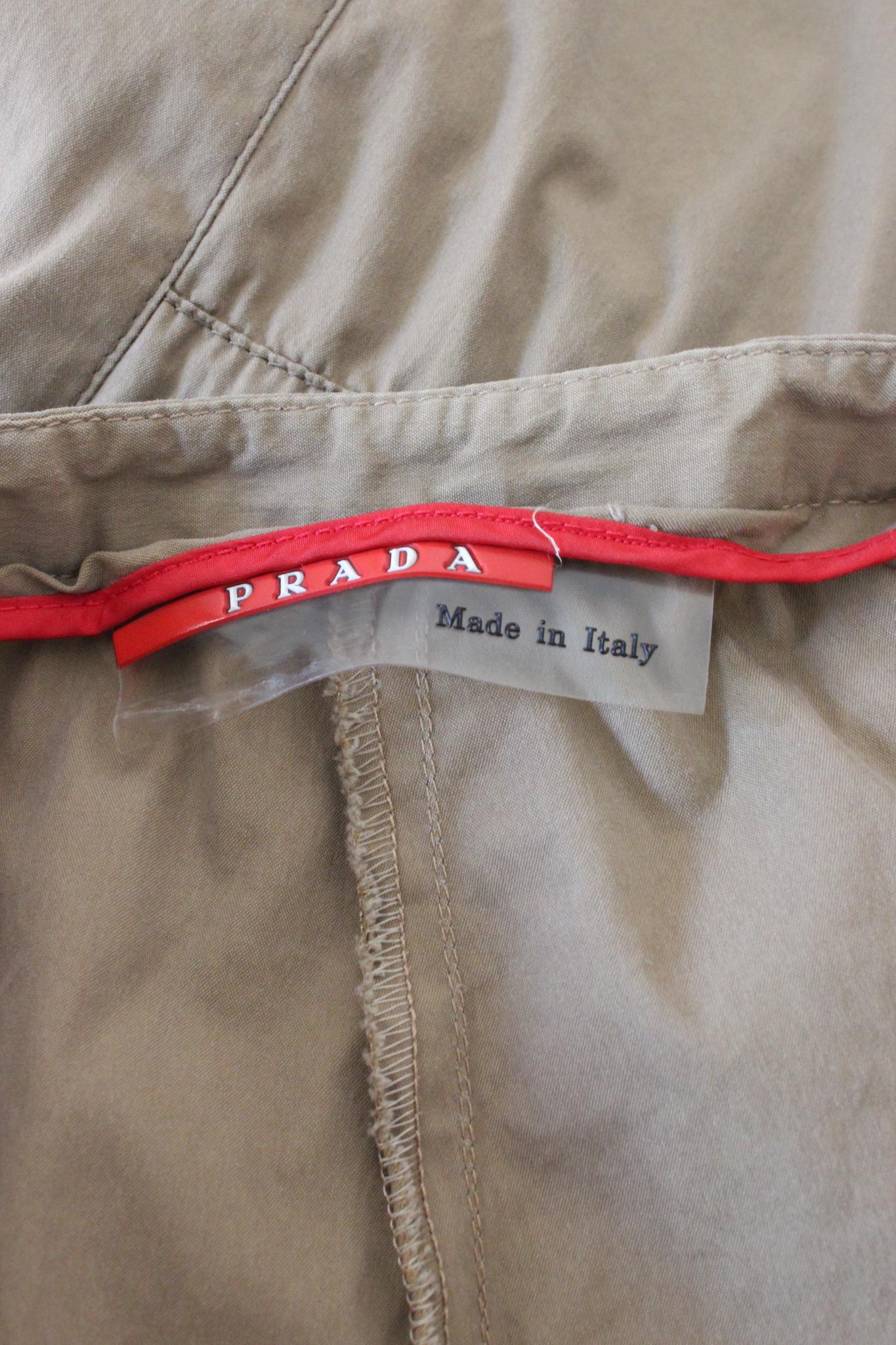 Prada Brown Cotton Vintage Capri Pants 90s 2