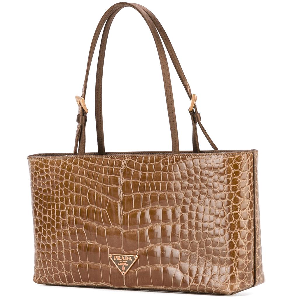 vintage prada crocodile bag