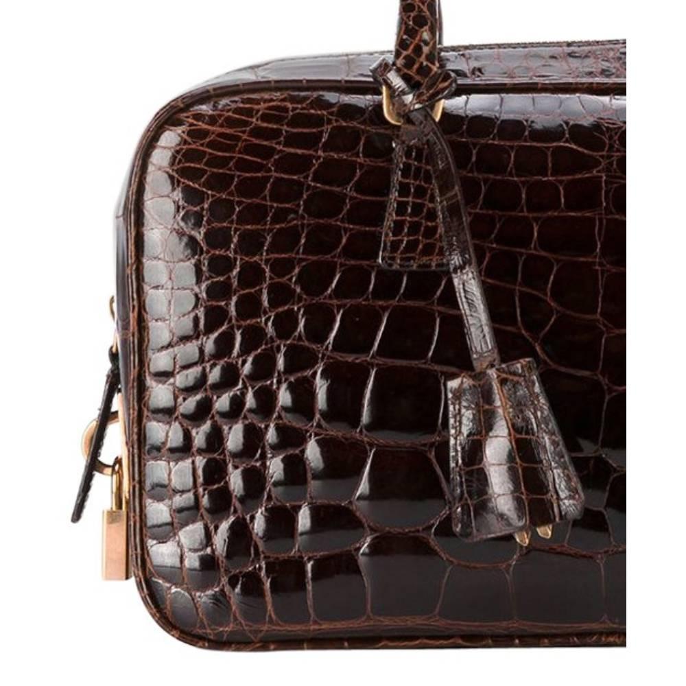 prada crocodile leather bag