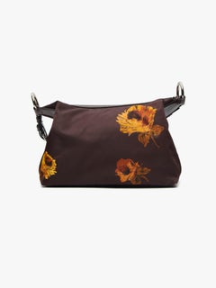 Prada Brown Floral Printed Bag