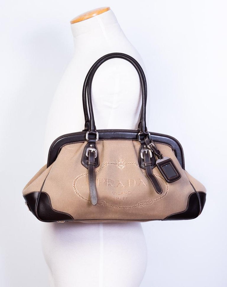 Prada Jacquard Check Small Bowler Bag ($1,650) ❤ liked on Polyvore  featuring bags, handbags, blackwhite, prada handbags, zip t…