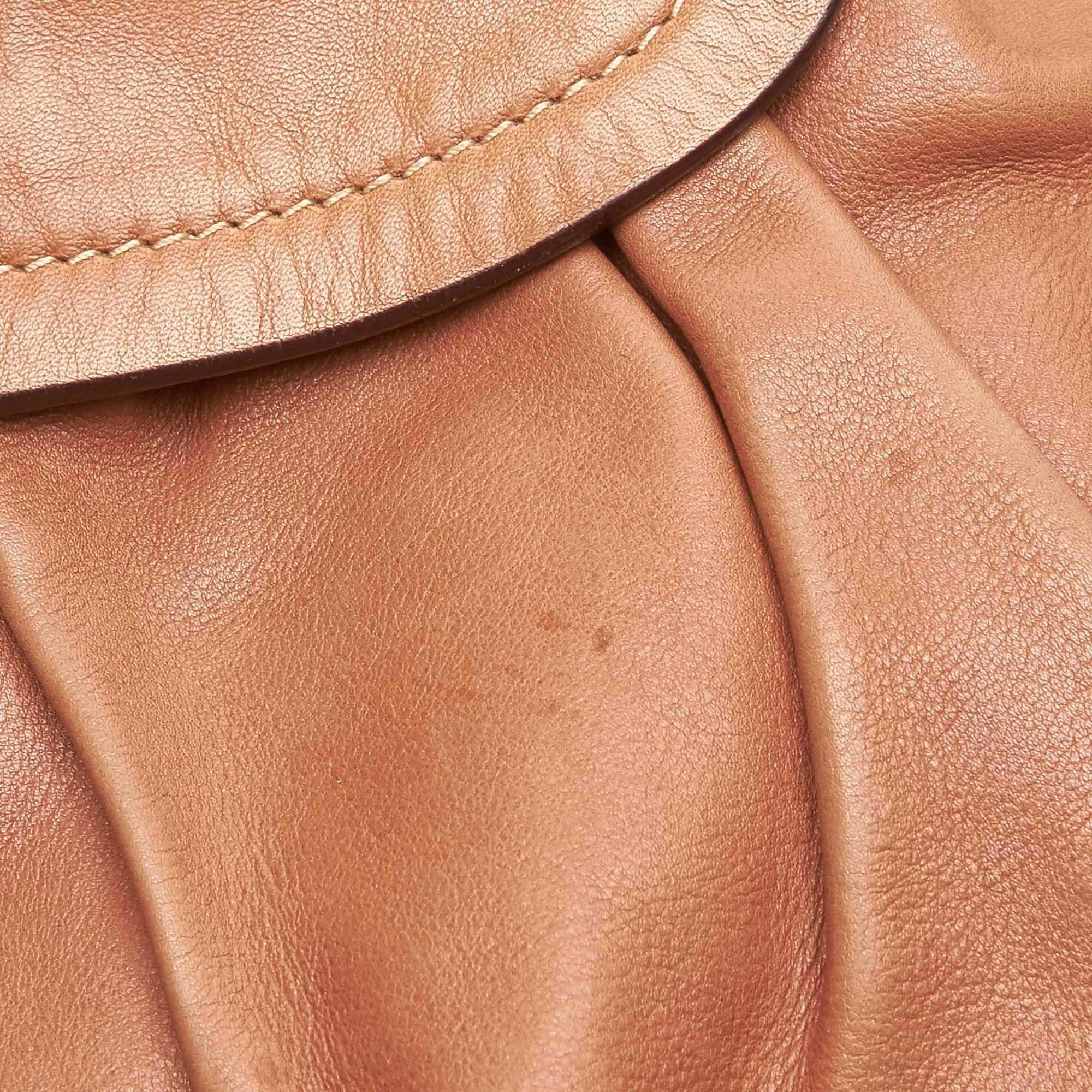 Prada Brown Leather Baguette 4