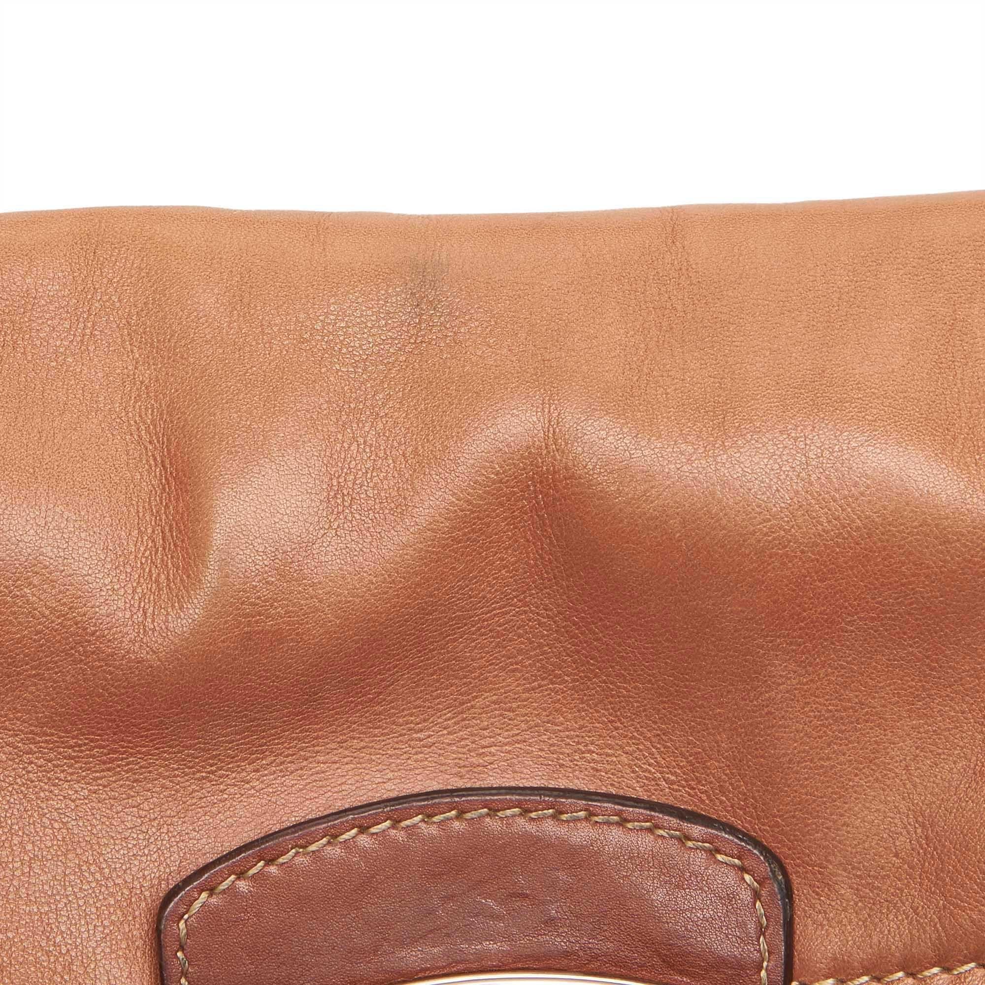 Prada Brown Leather Baguette 5