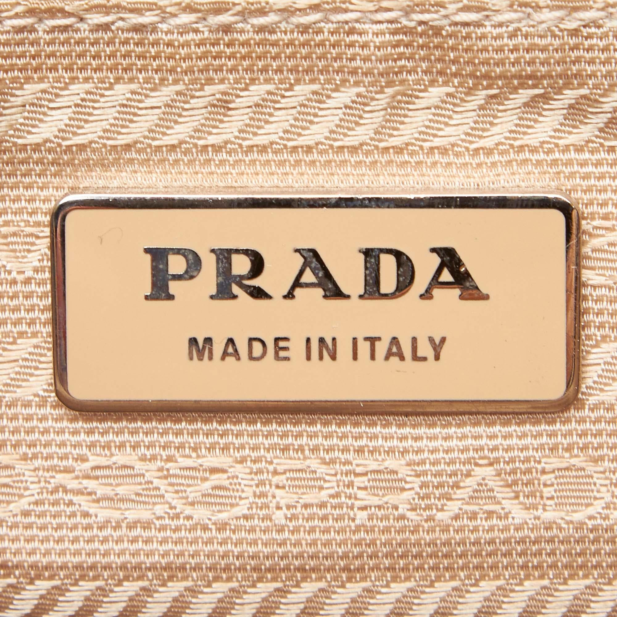 Prada Brown Leather Bagutte Bag For Sale 2