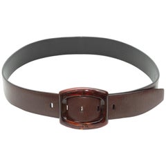 Prada Brown Leather Belt