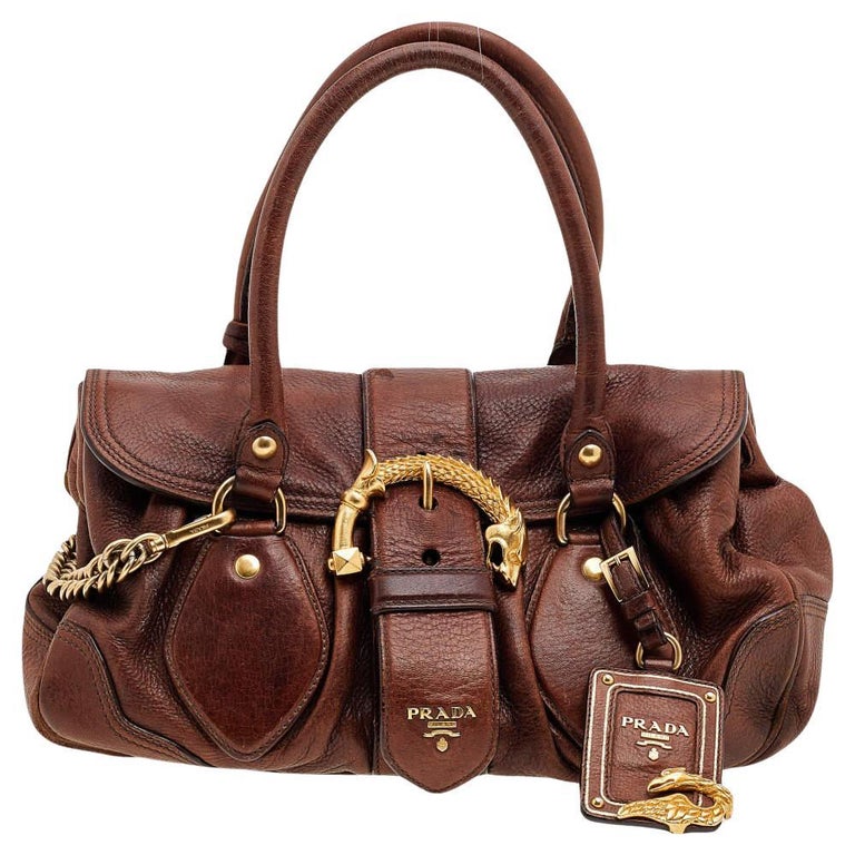 prada brown leather
