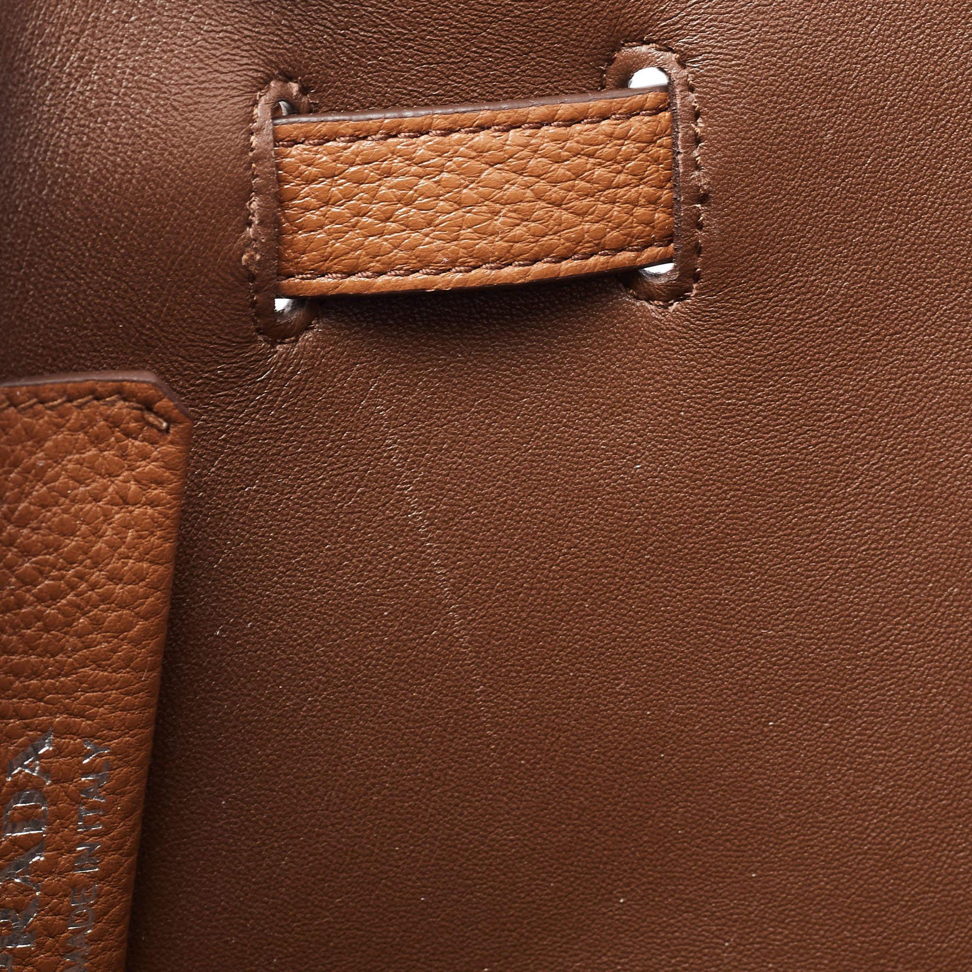 Prada Brown Leather Flou Dynamique Tote 8