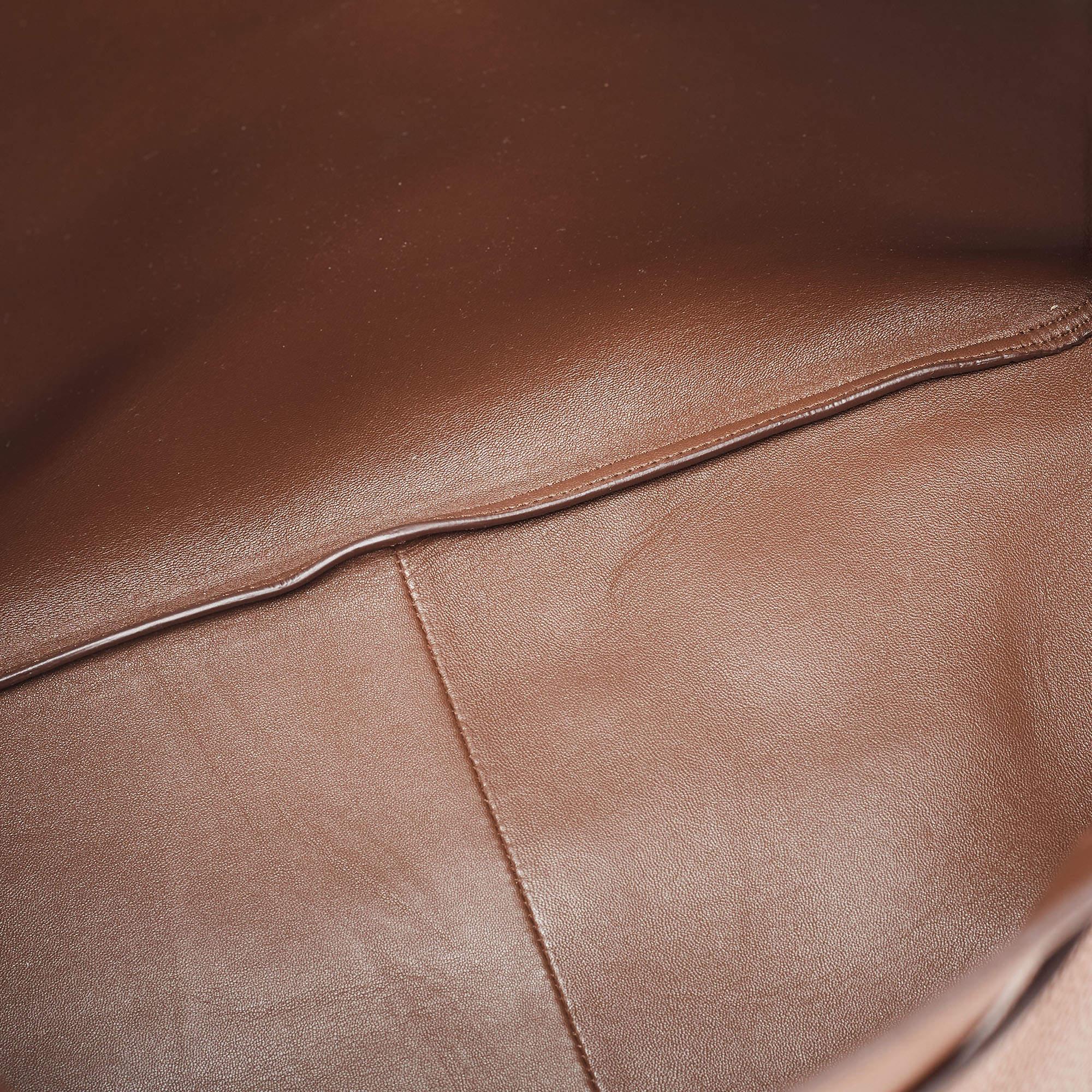 Prada Brown Leather Flou Dynamique Tote 9