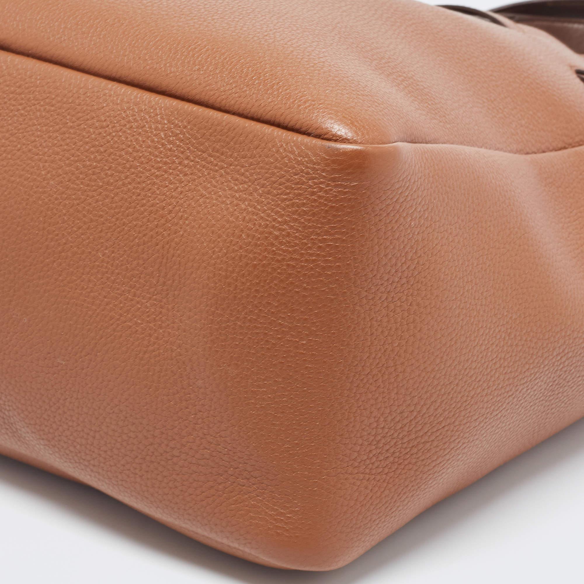Prada Brown Leather Flou Dynamique Tote 10