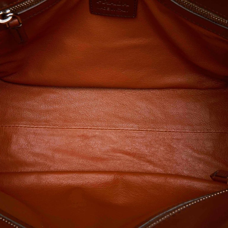 Prada Brown Leather Handbag at 1stDibs