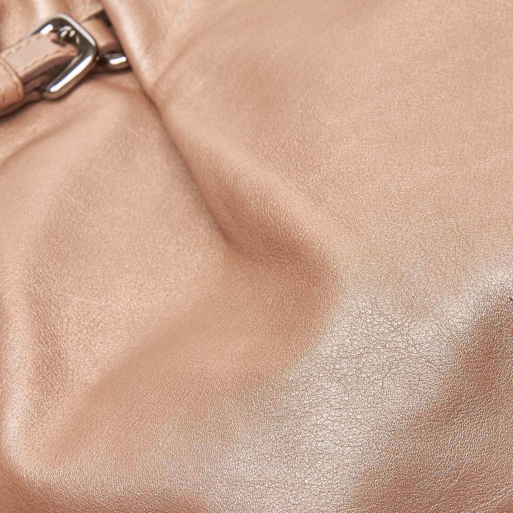 Prada Brown Leather Hobo Bag 3