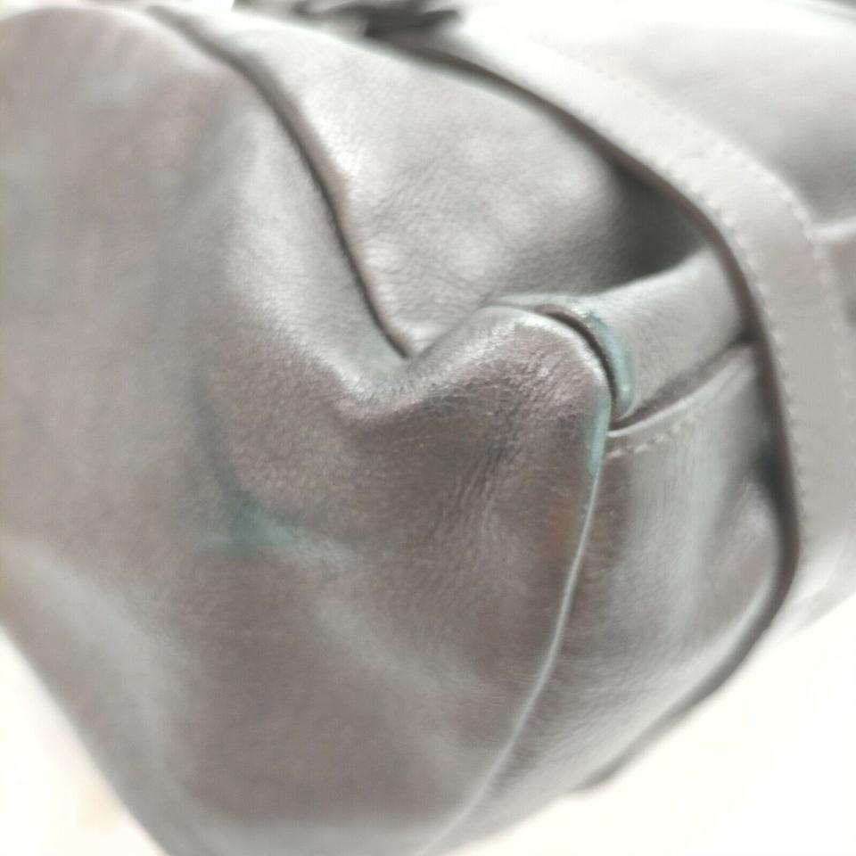 Prada Brown Leather Shopper Tote Bag 863019 For Sale 4