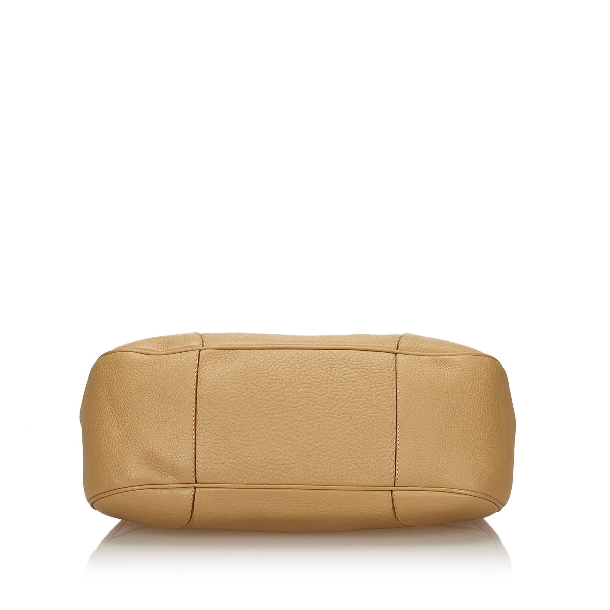 Women's Prada Brown Leather Shoulder Bag