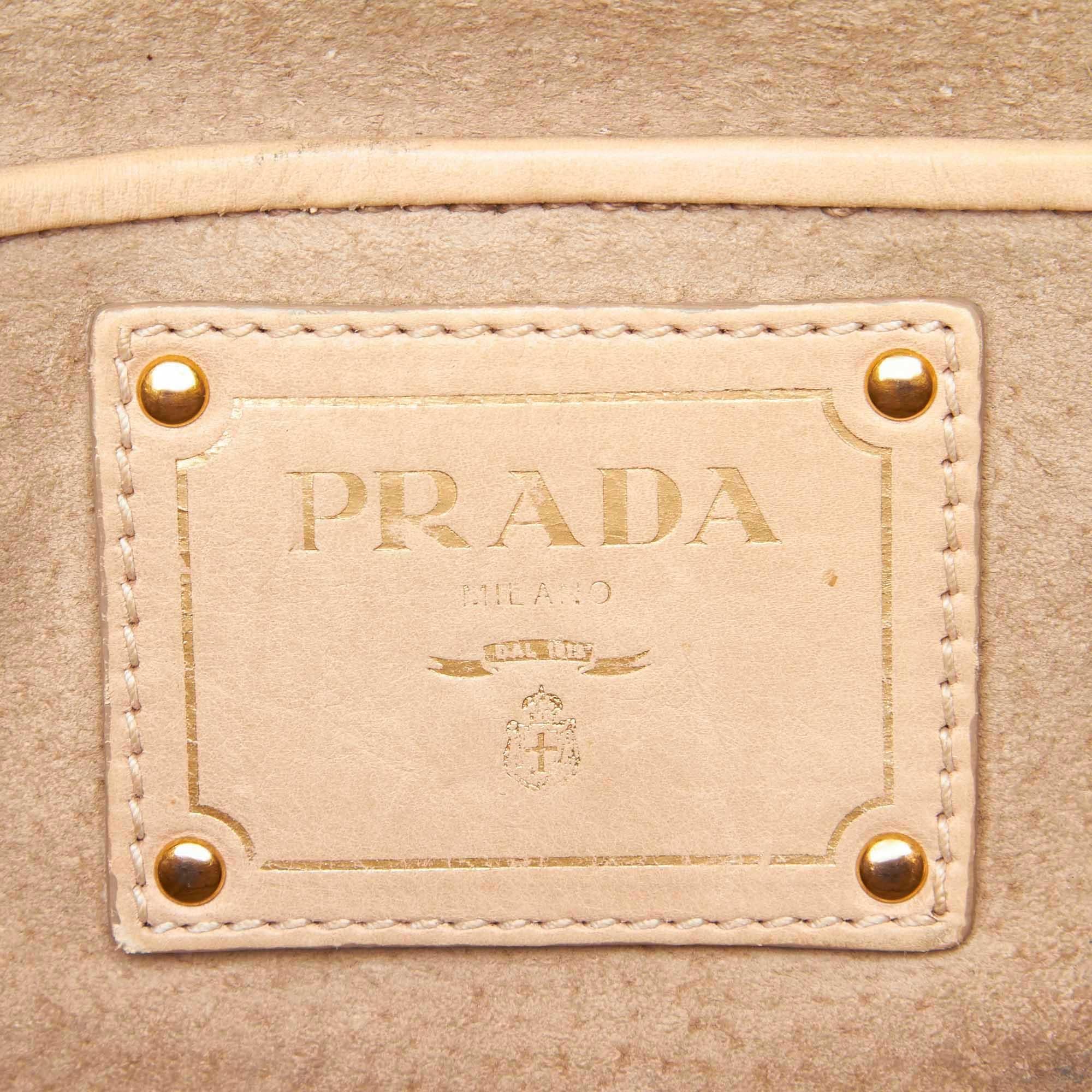 Prada Brown Leather Tote Bag 3