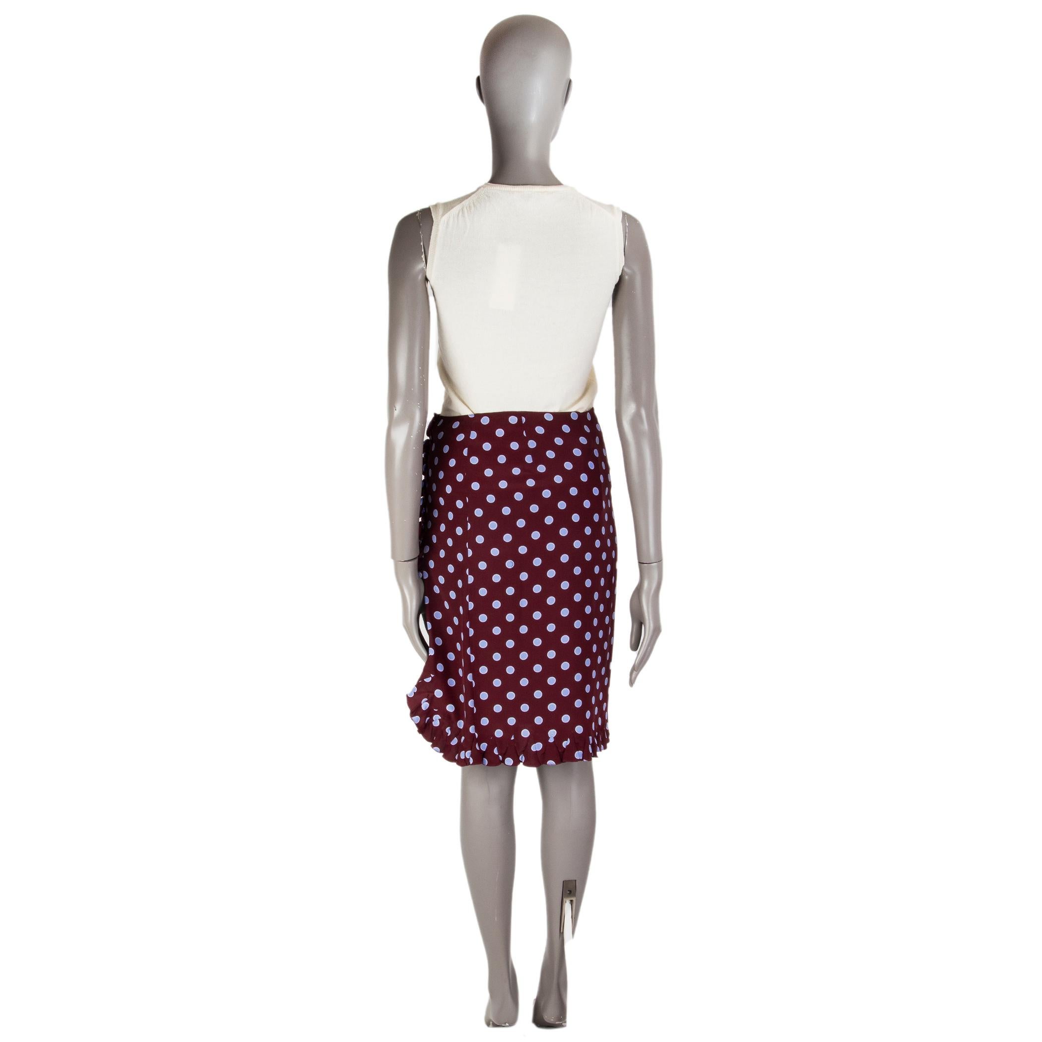 prada polka dot skirt