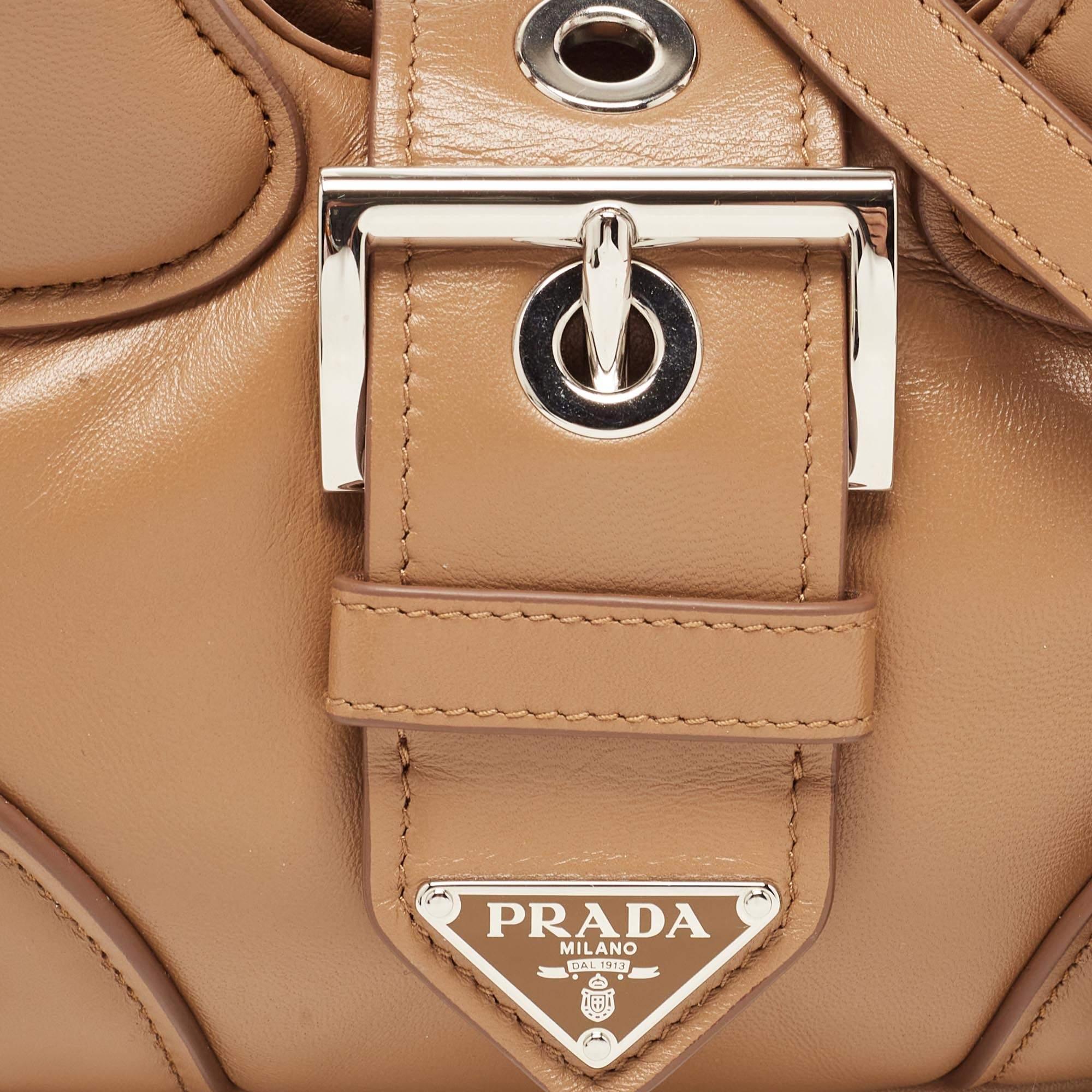 Prada Brown Moon Padded Leather Re-edition 2002 Bag 6