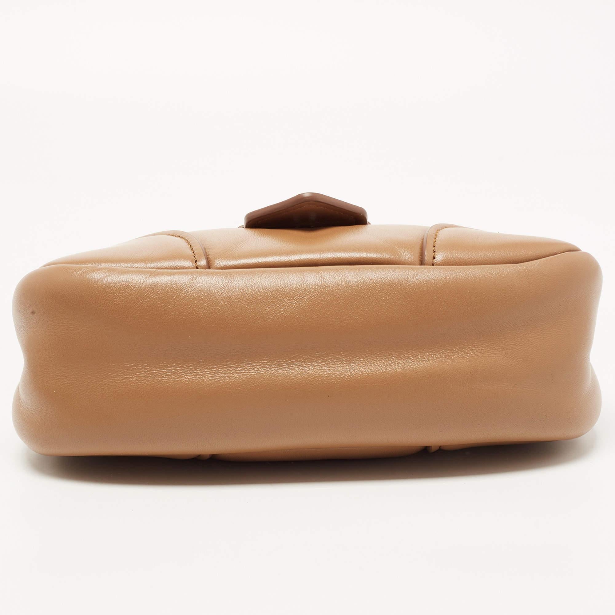 Prada Brown Moon Padded Leather Re-edition 2002 Bag 1