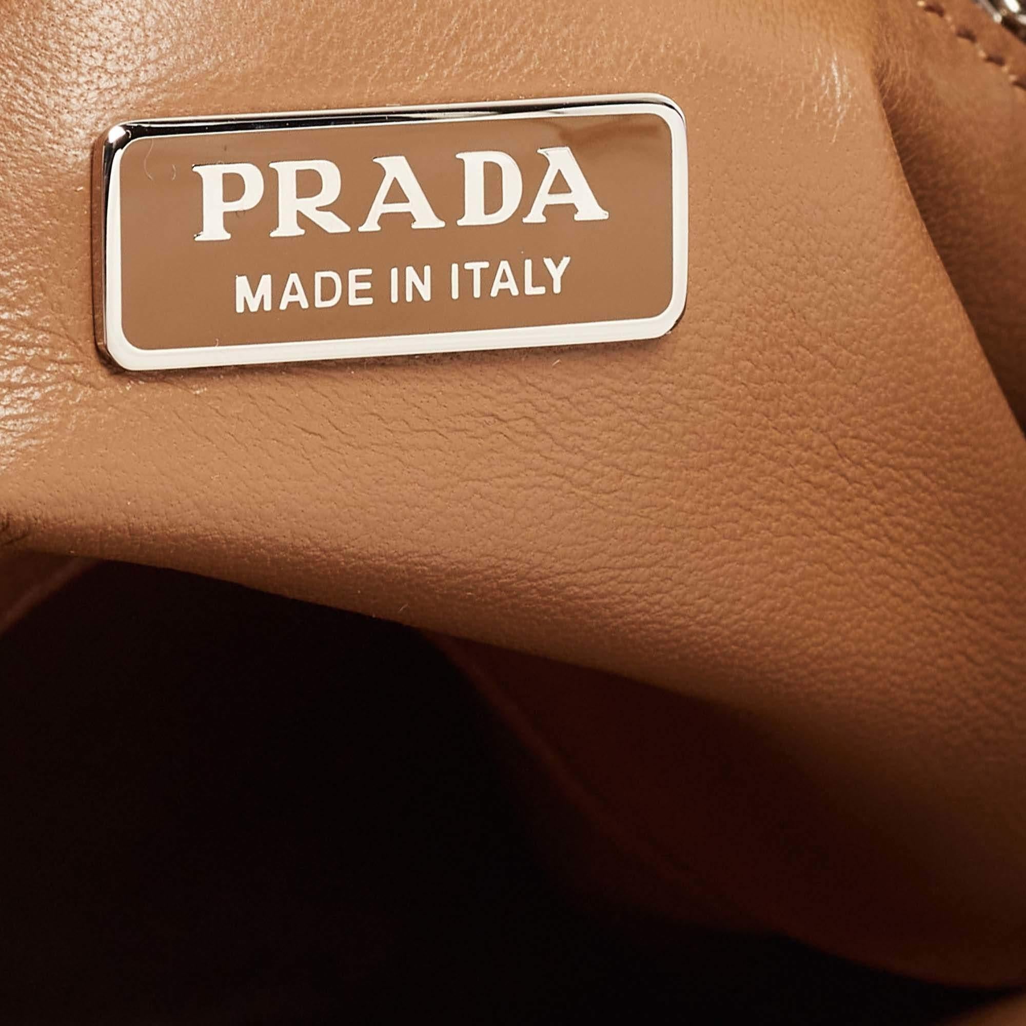 Prada Brown Moon Padded Leather Re-edition 2002 Bag 5