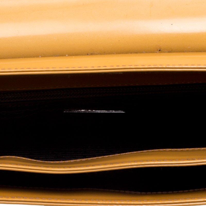 Prada Brown Ombre Patent Leather Shoulder Bag 1