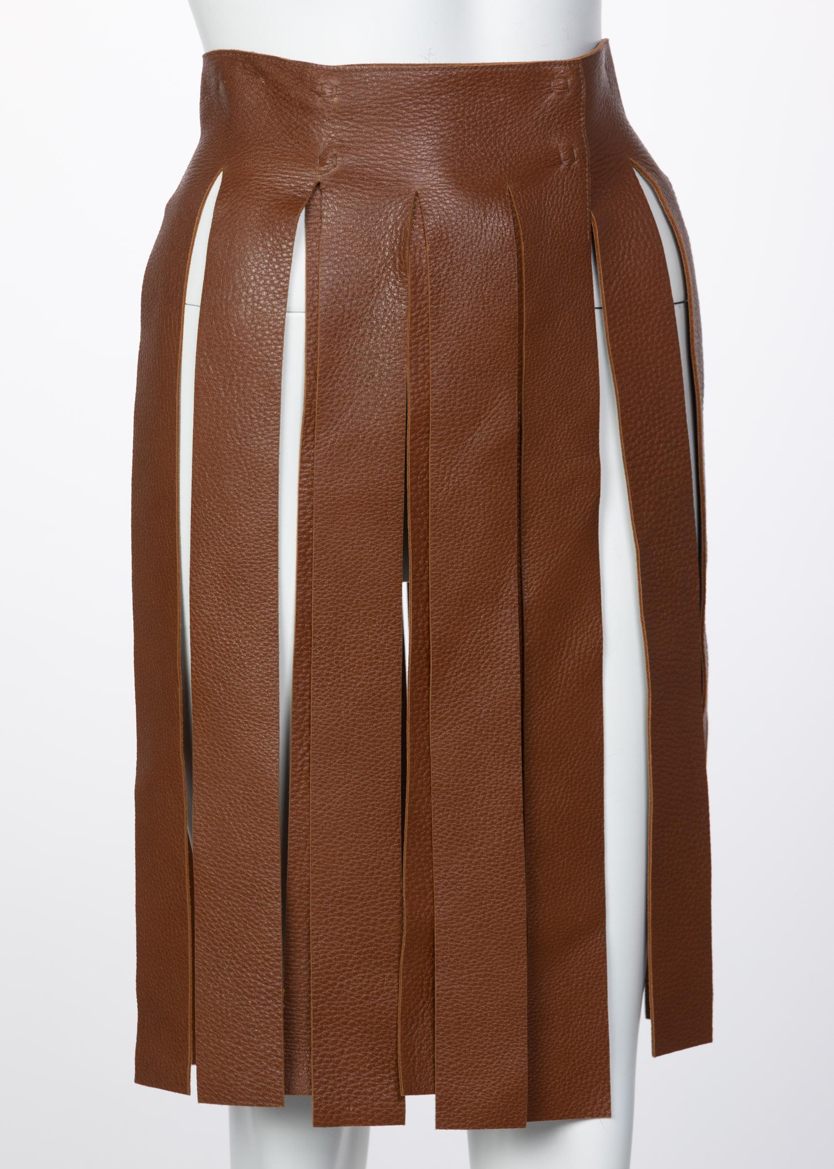 leather belt skirt