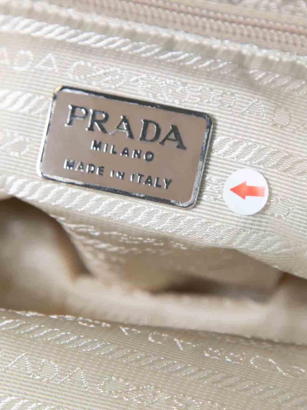 Prada Brown Ponyhair Logo Plaque Top Handle Bag For Sale 3