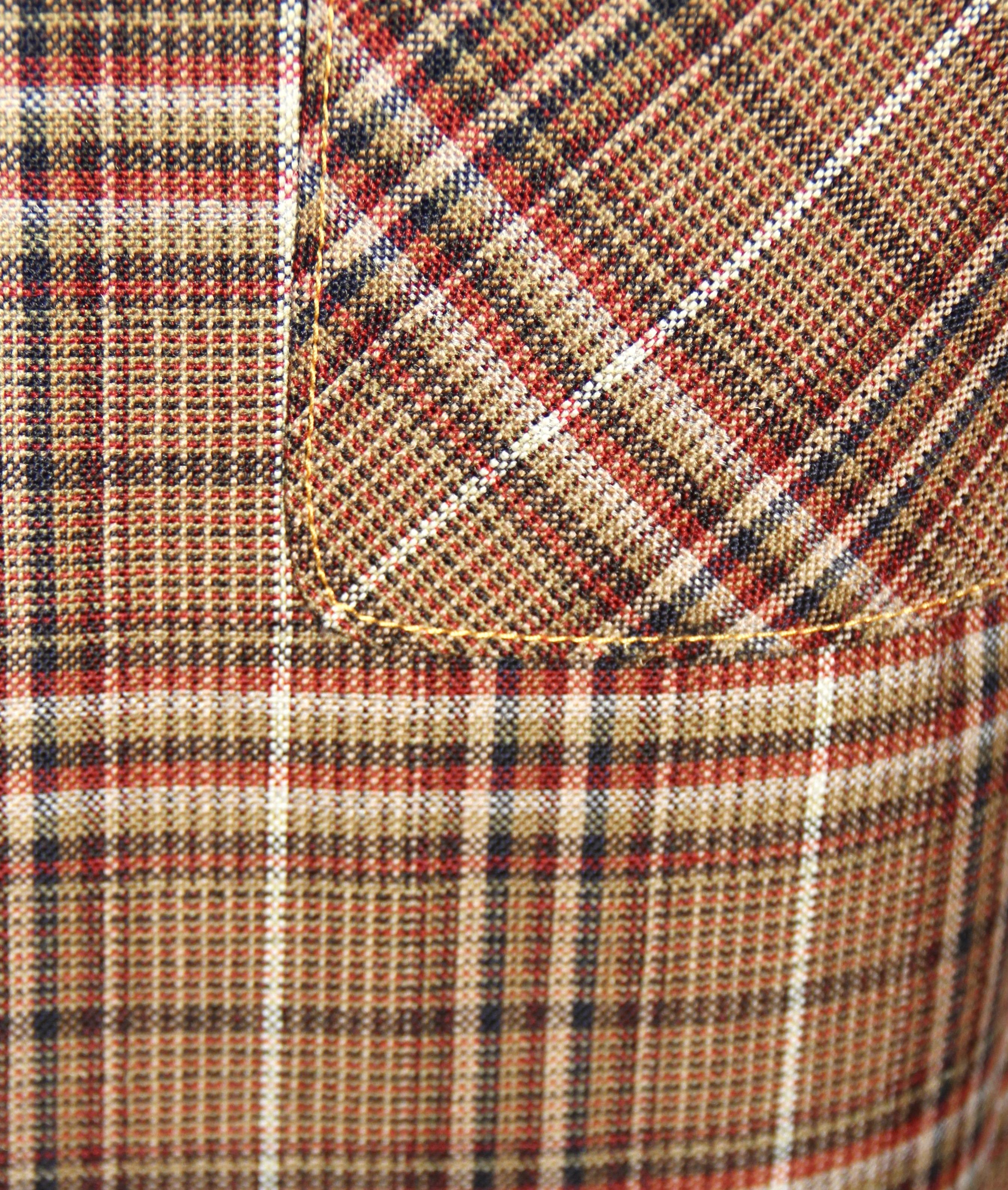 Prada Brown Prince of Wales Print Checked Coat 6