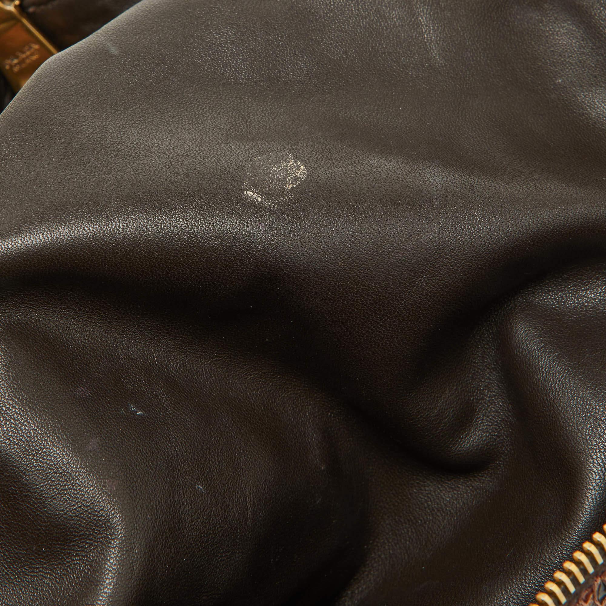Women's Prada Brown Python Jewel Embellished Shoulder Bag