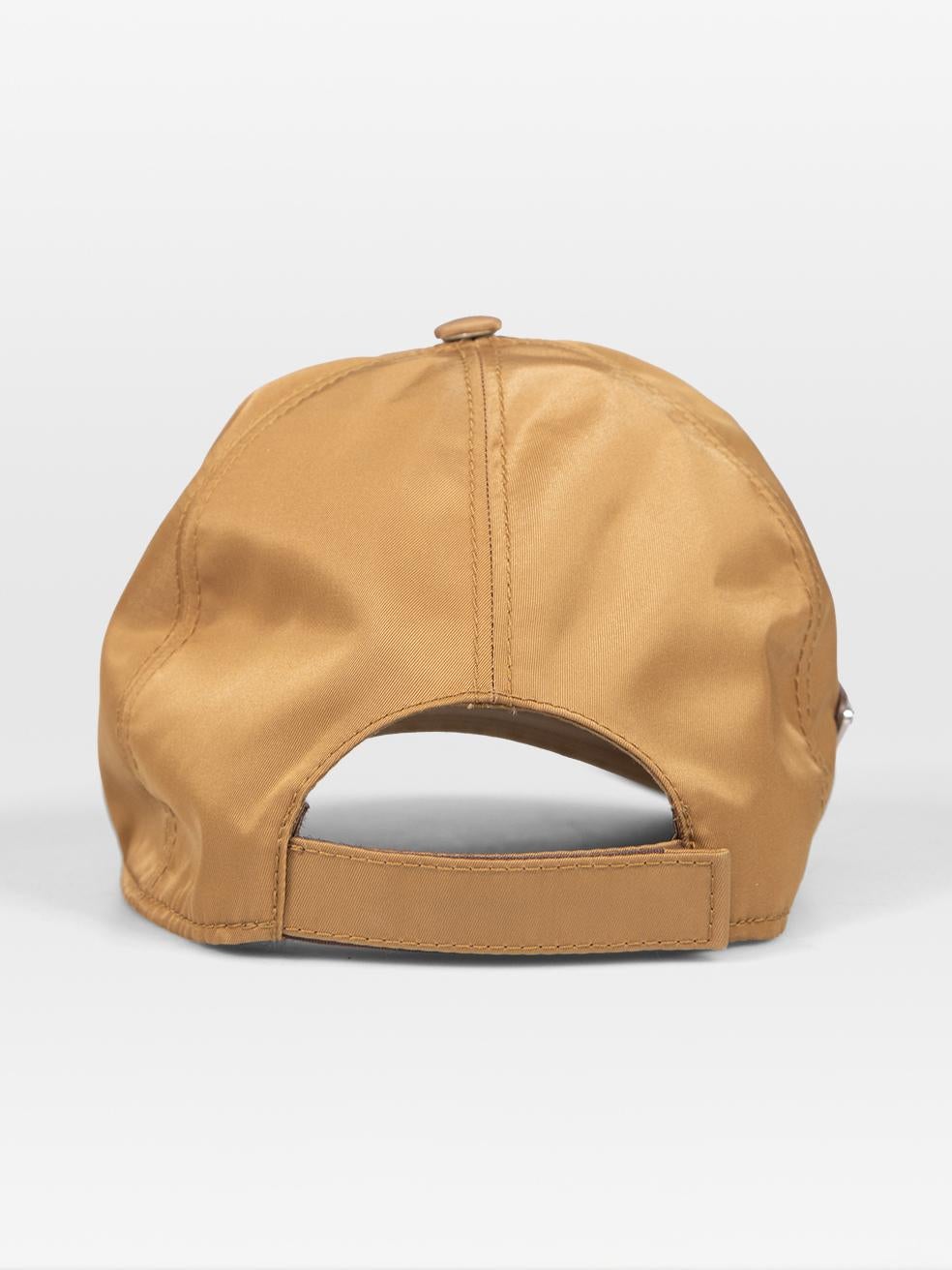 Prada Brown Re-Nylon Baseball Cap In Good Condition For Sale In London, GB