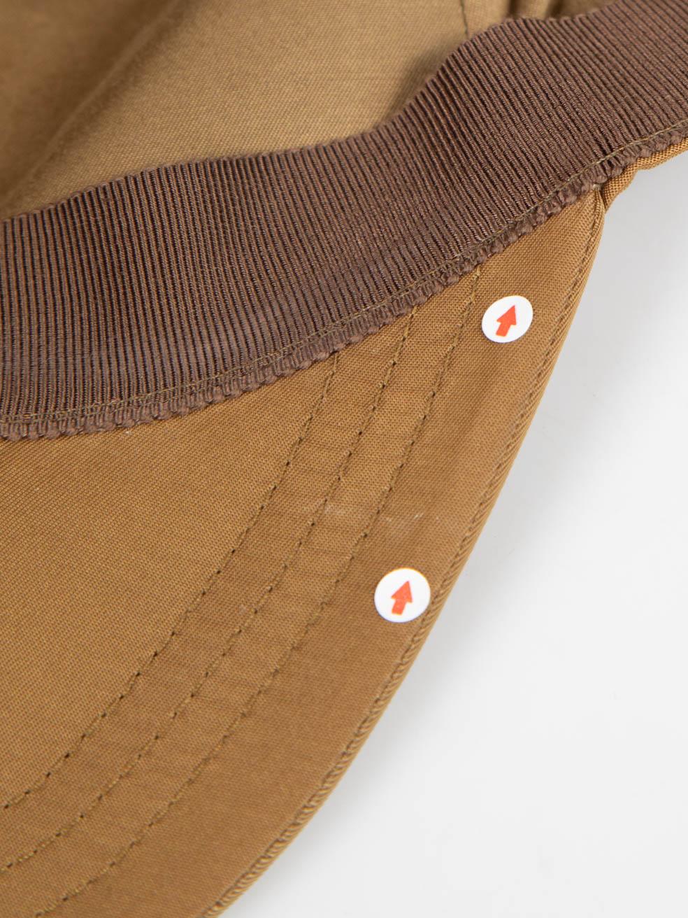 Prada Brown Re-Nylon Baseball Cap For Sale 4