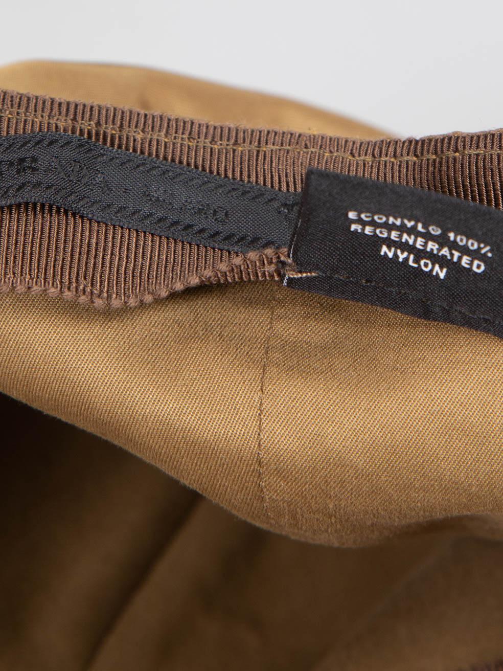 Prada Brown Re-Nylon Baseball Cap For Sale 5