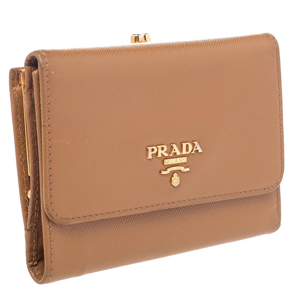 prada wallet brown