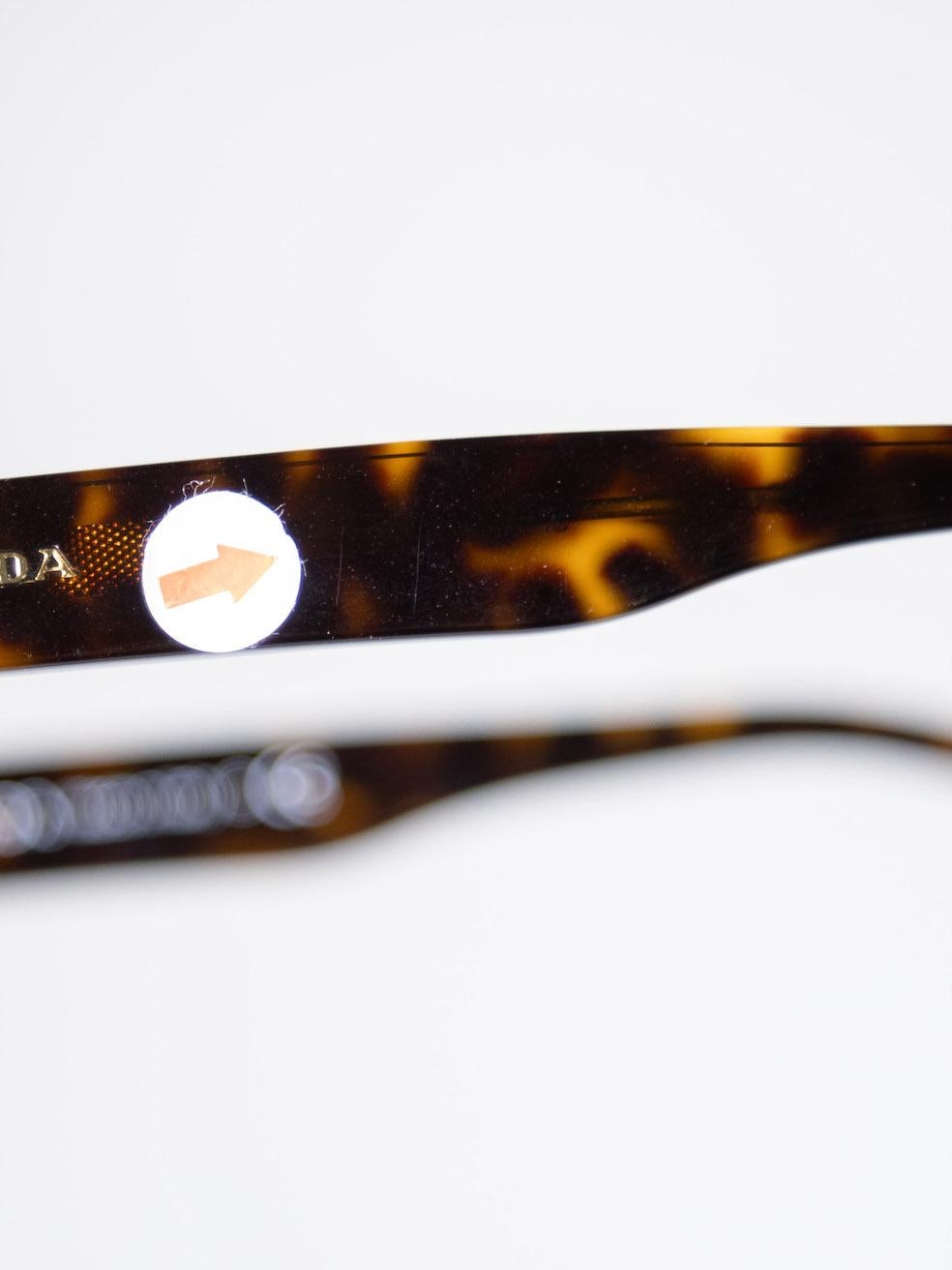 Prada Brown SPR15Q Tortoiseshell Cat Eye Sunglasses 1