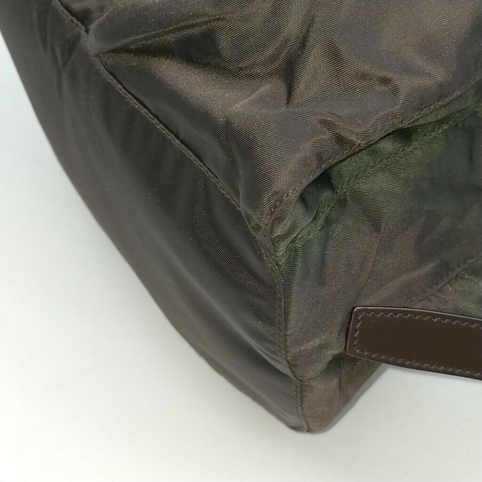 Prada Brown Tessuto Nylon Twin Pocket Backpack 863258 2