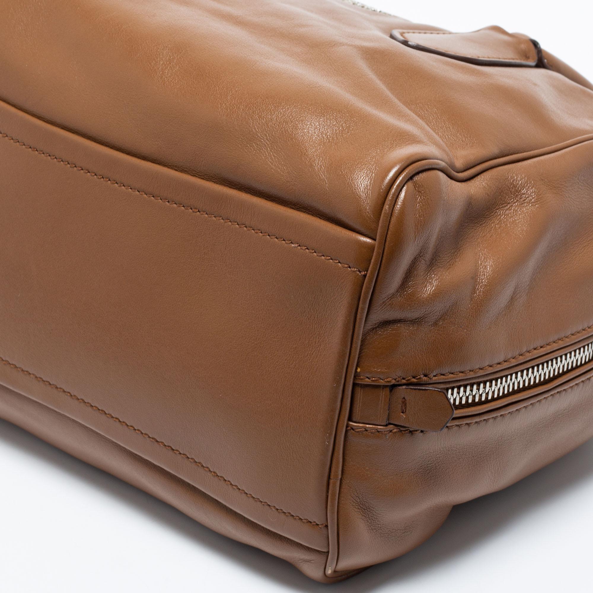 Prada Brown/Turquoise Leather Inside Bag 5