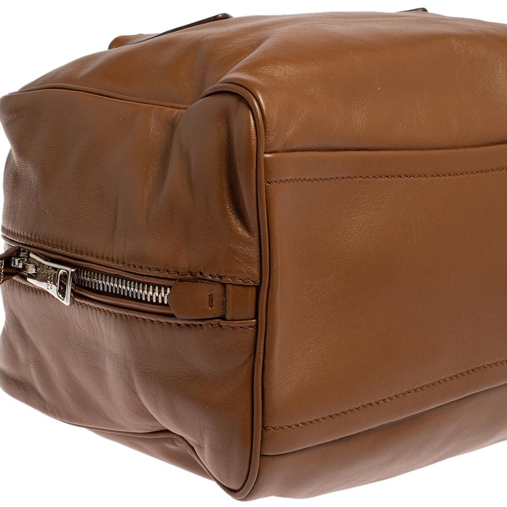 Prada Brown/Turquoise Soft Leather Medium Inside Bag 2