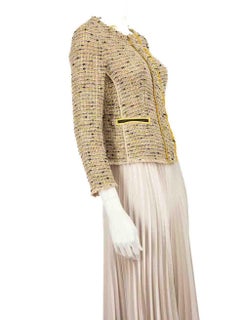 Prada Brown Tweed Woven Jacket Size S