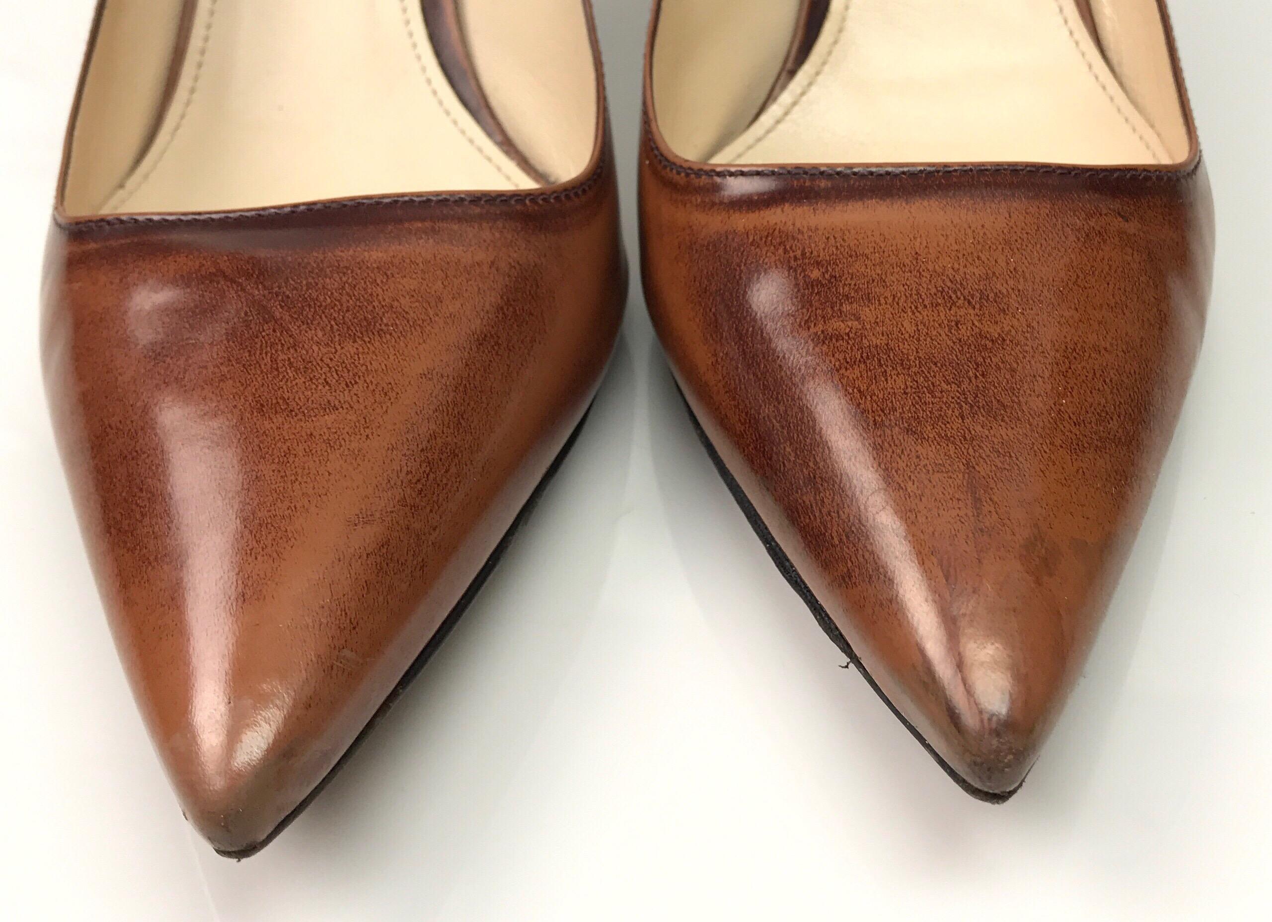 brown prada heels