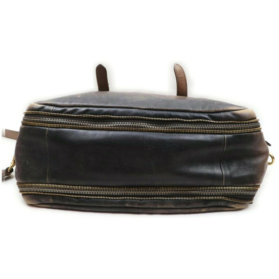 Prada Brown x Beige Gradient Bowler Boston with Strap 861221 2
