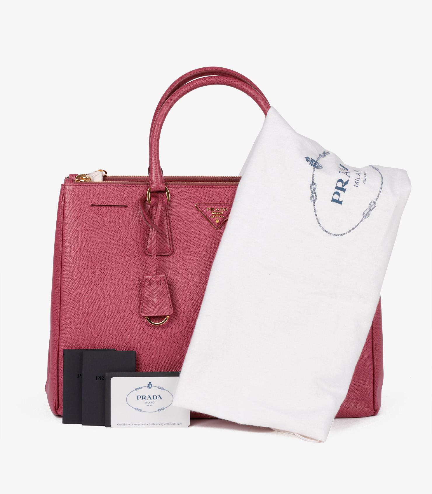 Prada Bruyere Saffiano Lux Leather Large Galleria Tote 6