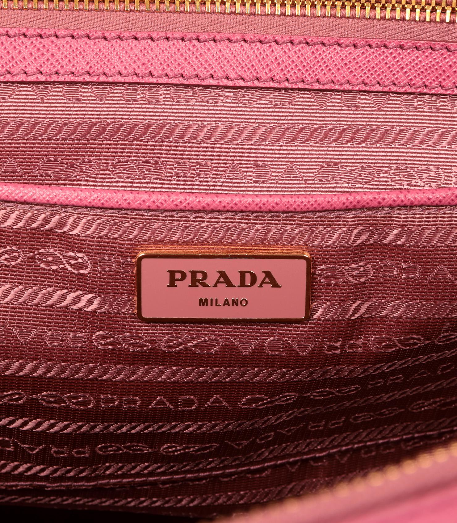 Prada Bruyere Saffiano Lux Leather Large Galleria Tote 4