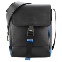 Prada Buckle Flap Crossbody Bag Saffiano Leather