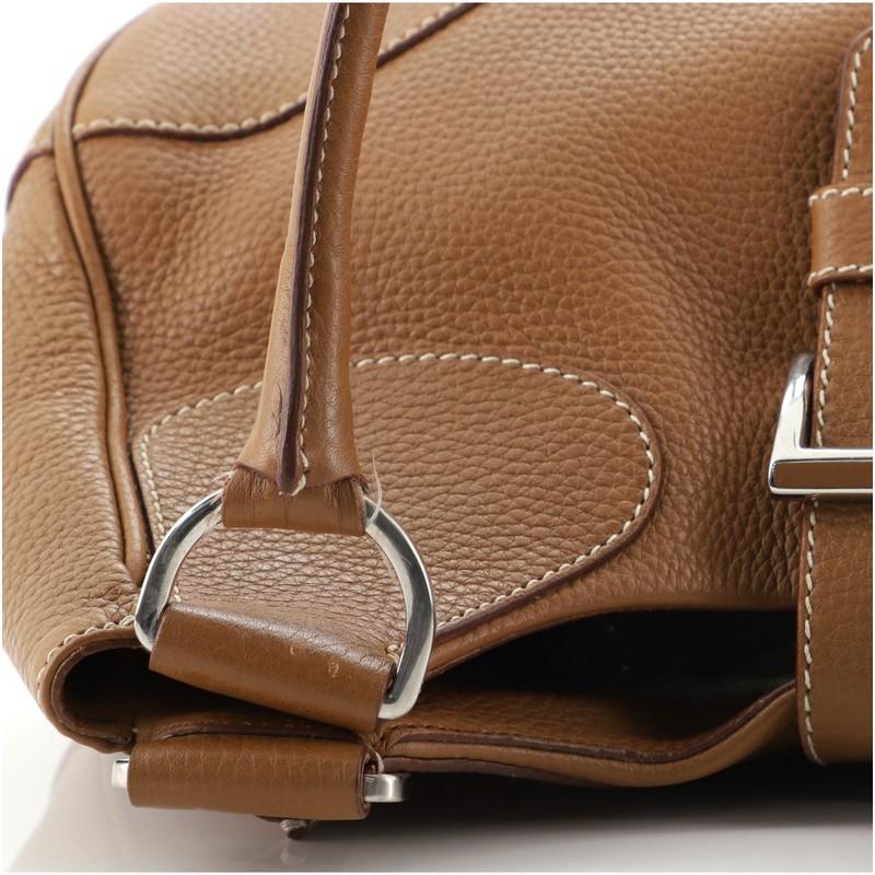 Prada Buckle Flap Shoulder Bag Vitello Daino Medium In Fair Condition In NY, NY